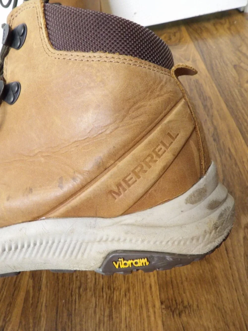 Merrell Ontario Mid Tan Waterproof Hiking Boots Size 13